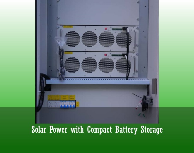 Solar Power with Compact Battery Storage
